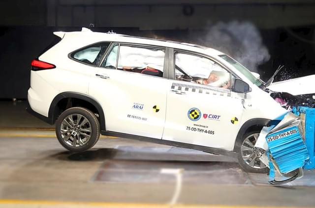 Innova Hycross is the first Toyota, the first MPV and also the first hybrid vehicle to be tested by BNCAP. Image - 19041